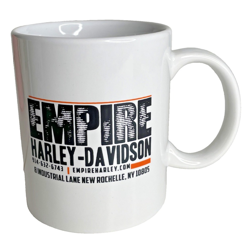 Empire Harley-Davidson New Rochelle, NY White Ceramic Coffee Tea Mug Cup